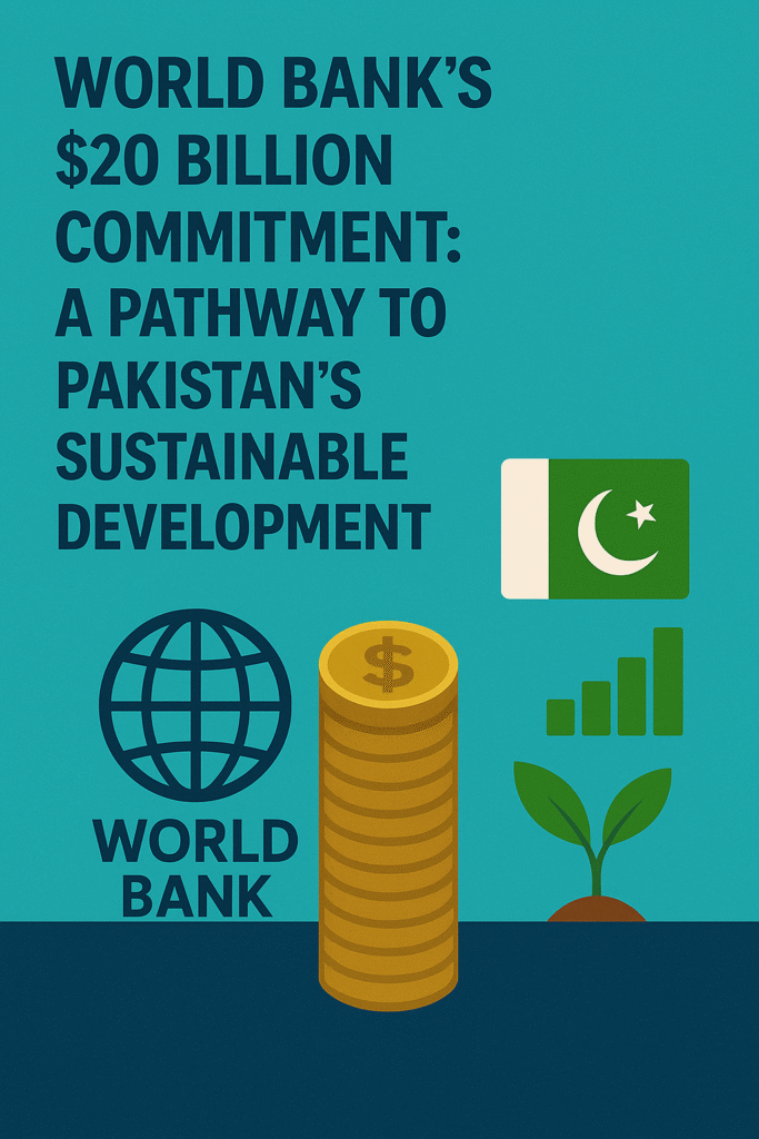World Bank’s $20 Billion Commitment: A Pathway to Pakistan’s Sustainable Development