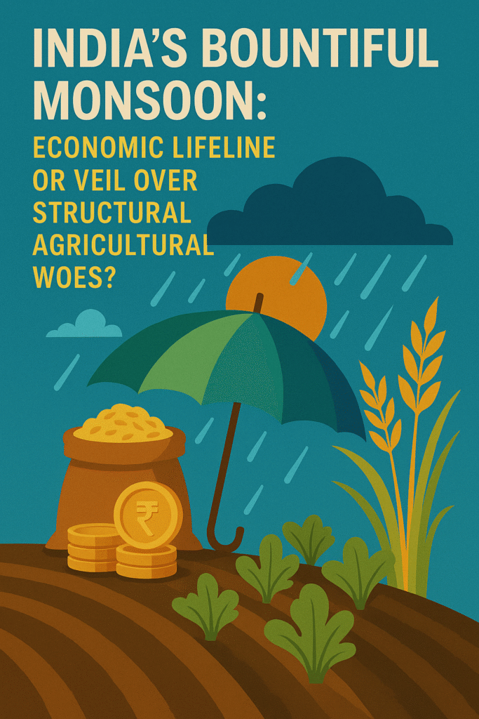 India’s Bountiful Monsoon: Economic Lifeline or Veil Over Structural Agricultural Woes?