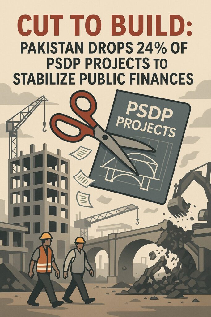 Cut to Build: Pakistan Drops 24% of PSDP Projects to Stabilize Public Finances